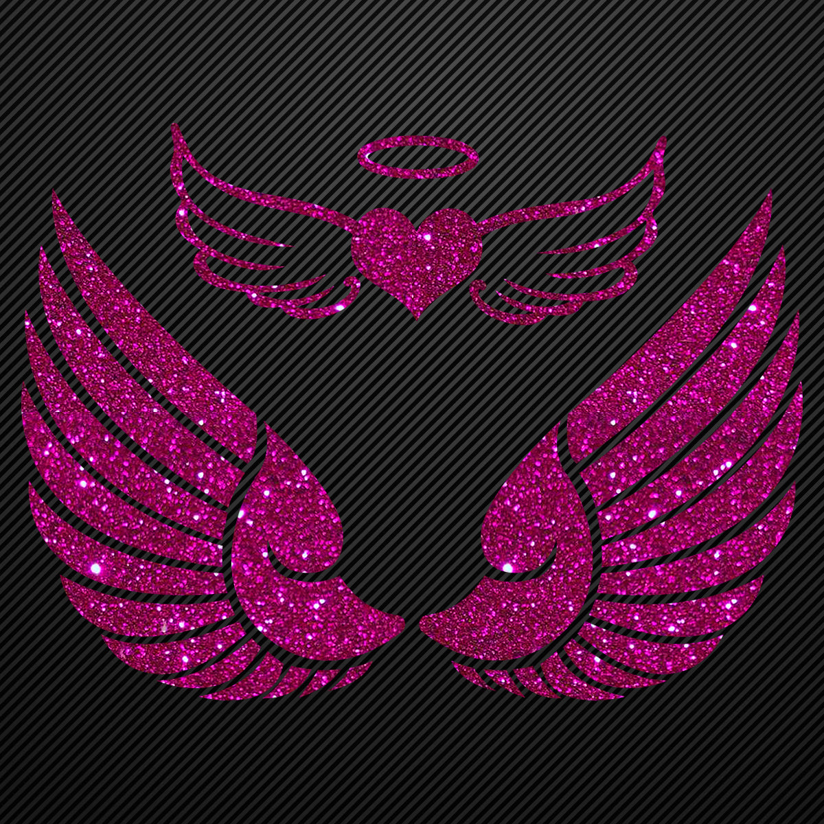 Glitzerdeals Bügelbild Glitzer Flügel zum Aufbügeln Aufbügler Engelsflügel Bügelmotiv Glitter Set Glitzerbild Bügelbilder mit Glitzer Engel