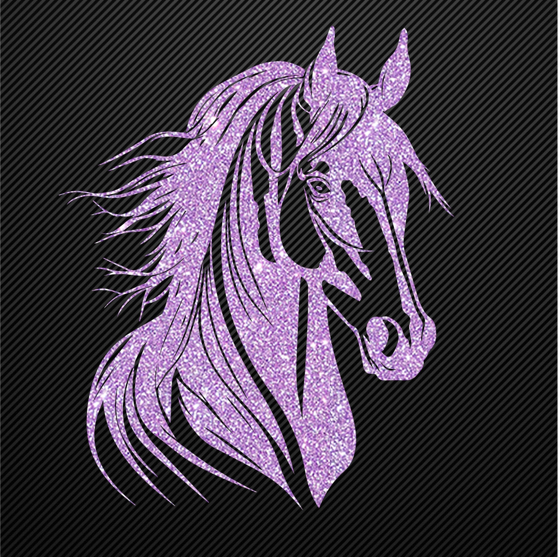 Glitzerdeals Bügelmotiv großer Pferdekopf Aufbügler Pferd Glitzer Bügelbild Glitter Pferde Bügelmotiv Reiterin Glitzerbild Reiten Pferdebild