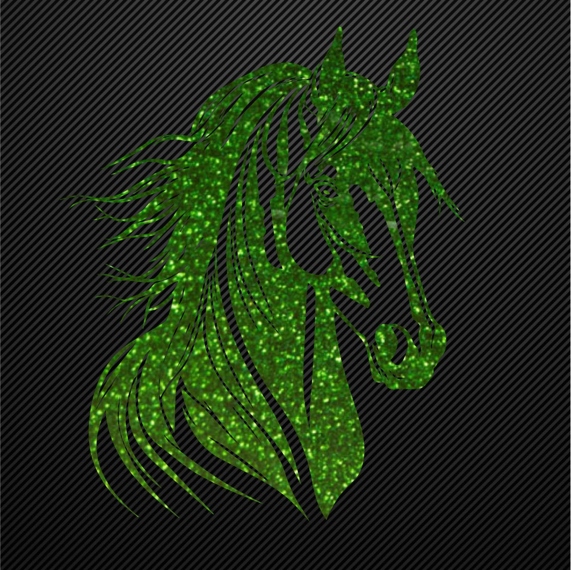 Glitzerdeals Bügelmotiv großer Pferdekopf Aufbügler Pferd Glitzer Bügelbild Glitter Pferde Bügelmotiv Reiterin Glitzerbild Reiten Pferdebild