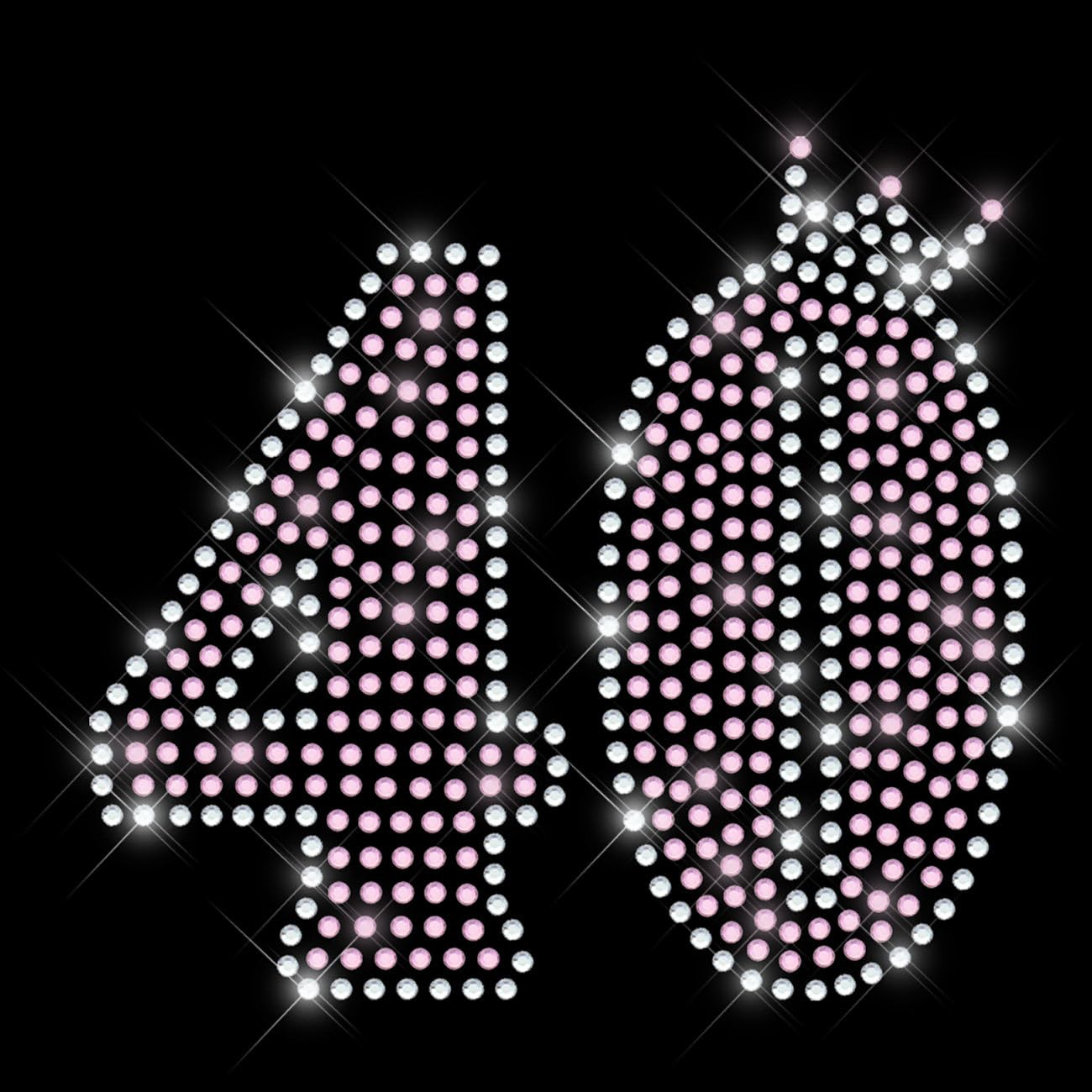 Glitzerdeals Bügelbild Strass 40. Geburtstag Geburtstagszahl mit Krone Strassmotiv zum Aufbügeln 40. Geburtstag Bügelmotiv Jubiläum Strass Aufbügler 40. Geburtstag