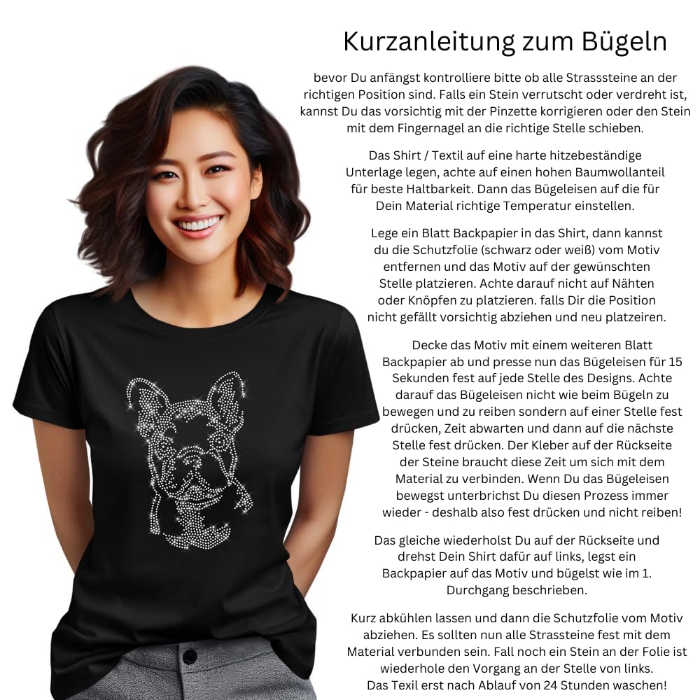 Glitzerdeals Bügelbild Strass Braut Herz Schriftzug Bride kristall Strassmotiv zum Aufbügeln Braut Bügelmotiv JGA Aufbügler Junggesellinnenabschied