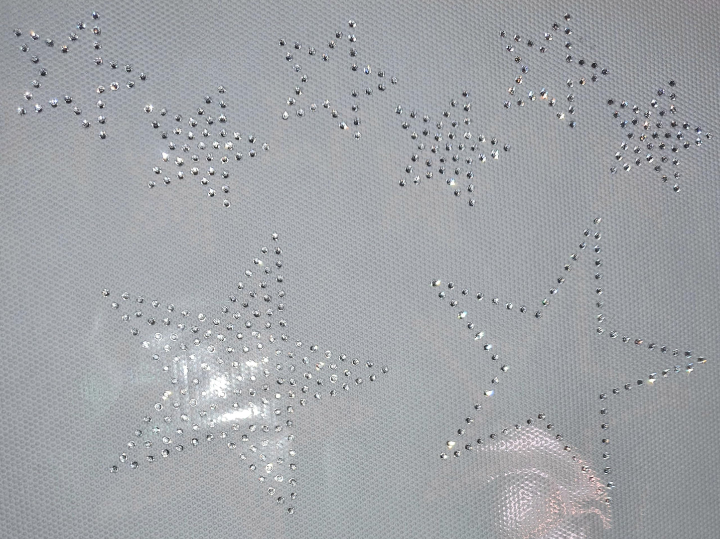 Glitzerdeals Strass Bügelbild Sterne – Aufbügler für Textilien, T-Shirt & Kostüm – DIY Strassmotiv zum Aufbügeln