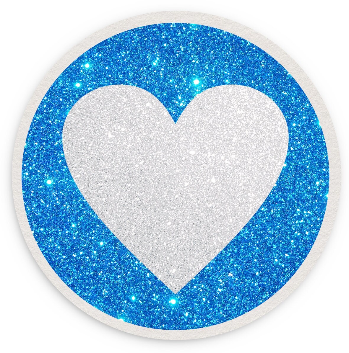 Bar Untersetzer für Gläser mit Glitzer 4er Set Herz verschiedene Farben Bierdeckel Glasuntersetzer Getränkeuntersetzer Herzen Herzchen Love