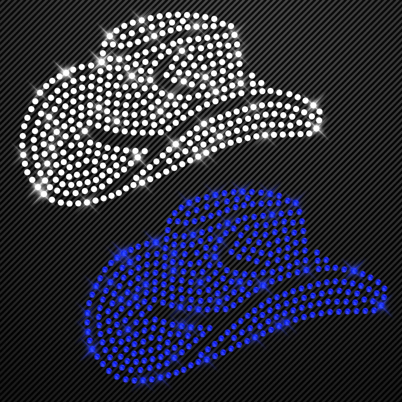 Strass Bügelbild Line Dance Strassmotiv zum Aufbügeln Aufbügler Cowboyhut Hotfix iron-on-rhinestone transfer Bügelmotiv Cowgirl Western