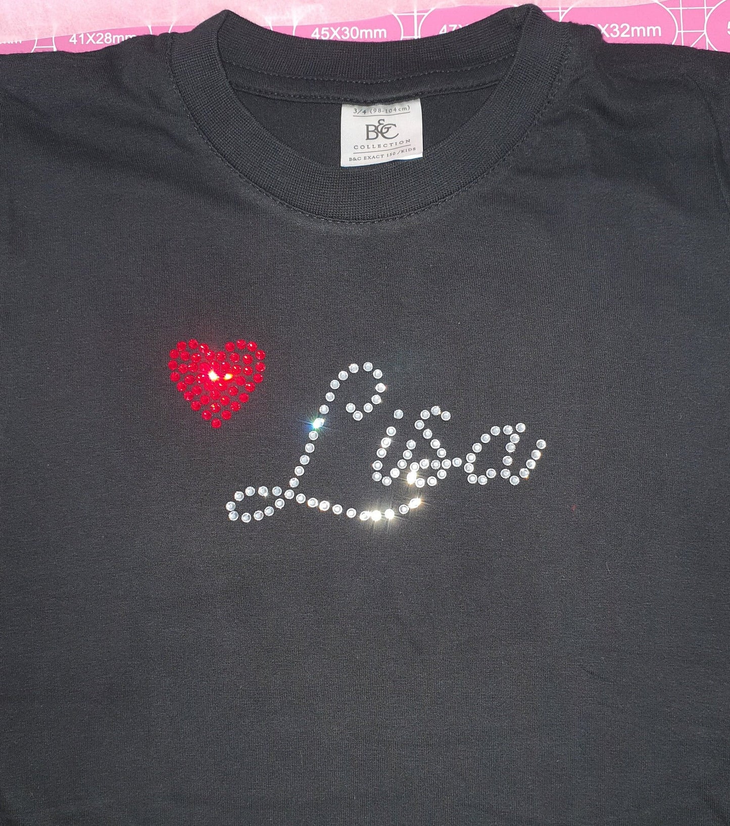 Kreativ Bastelset Namen in Strass Strasssteine Hotfix SS10 + Transferfolie + Strass Picker Tool Wachsstift für Dein eigenes Strassdesign