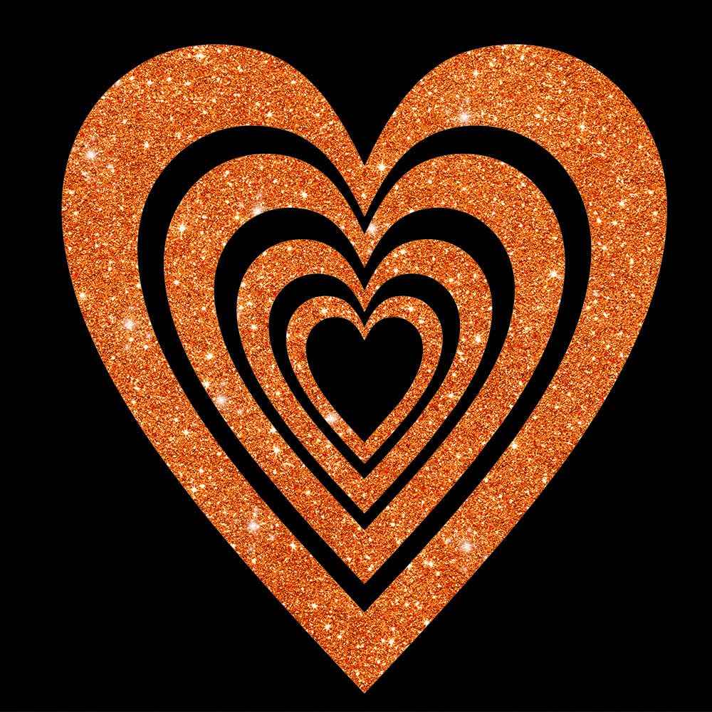 Glitzerdeals Bügelbilder Glitzer großes Herz Silhouette Glitzer Aufbügler für Textilien Karneval Kostüm Herzen Bügelflicken Sterne Fasching Patch zum Aufbügeln Herzen