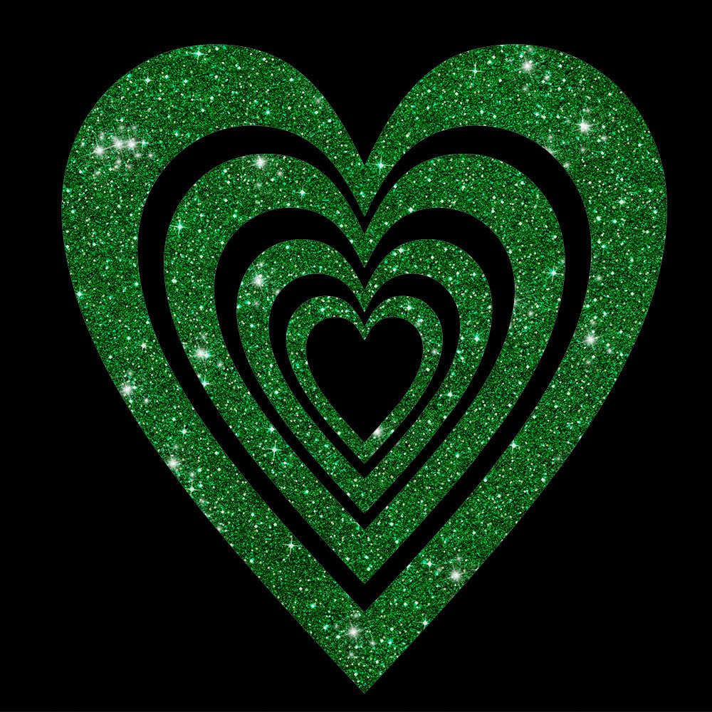 Glitzerdeals Bügelbilder Glitzer großes Herz Silhouette Glitzer Aufbügler für Textilien Karneval Kostüm Herzen Bügelflicken Sterne Fasching Patch zum Aufbügeln Herzen