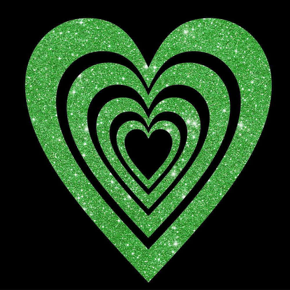 Glitzerdeals Bügelbilder Glitzer großes Herz Silhouette Glitzer Aufbügler für Textilien Karneval Kostüm Herzen Bügelflicken Sterne Fasching Patch zum Aufbügeln Herzen