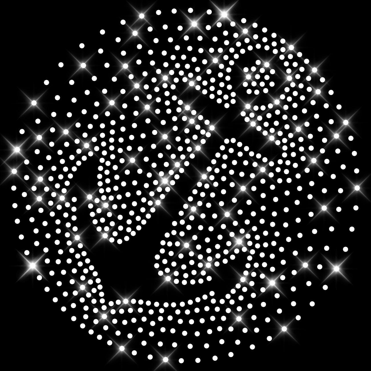 Glitzerdeals Bügelbild Strass funkelnder Anker Strassmotiv zum Aufbügeln Anker Bügelmotiv Strass Anker Strass Aufbügler Anker