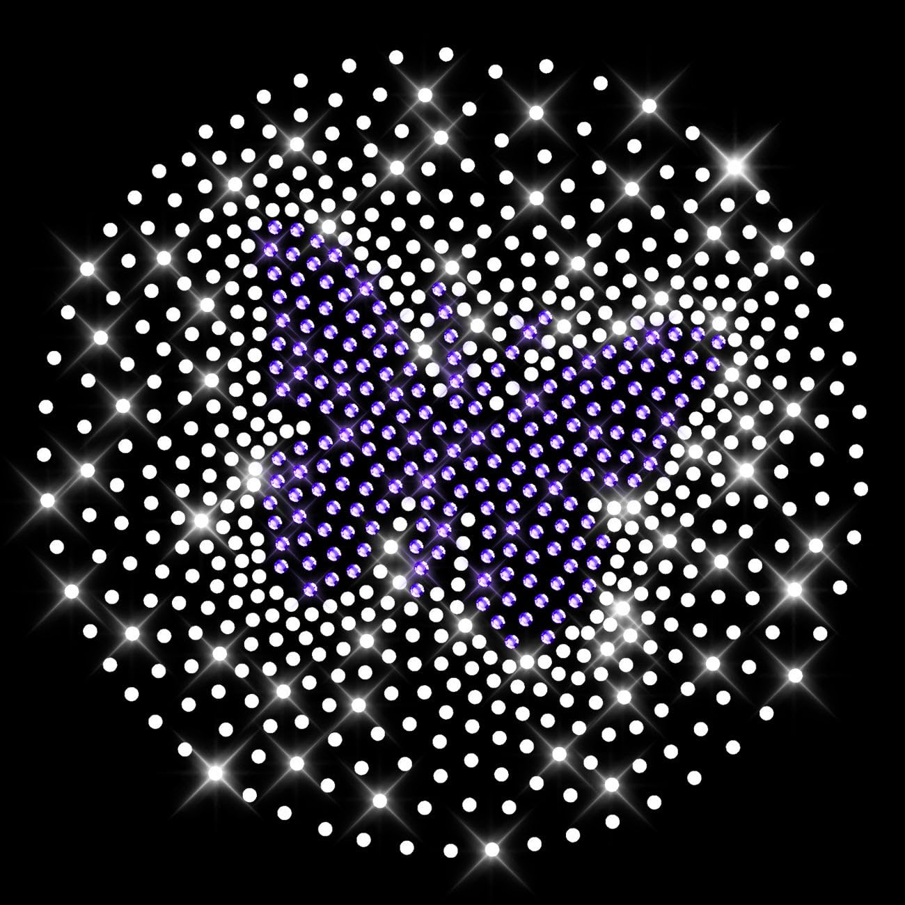 Glitzerdeals Bügelbild Strass funkelnder Schmetterling Strassmotiv zum Aufbügeln Schmetterling Bügelmotiv Schmetterlinge Strass Aufbügler Schmetterling