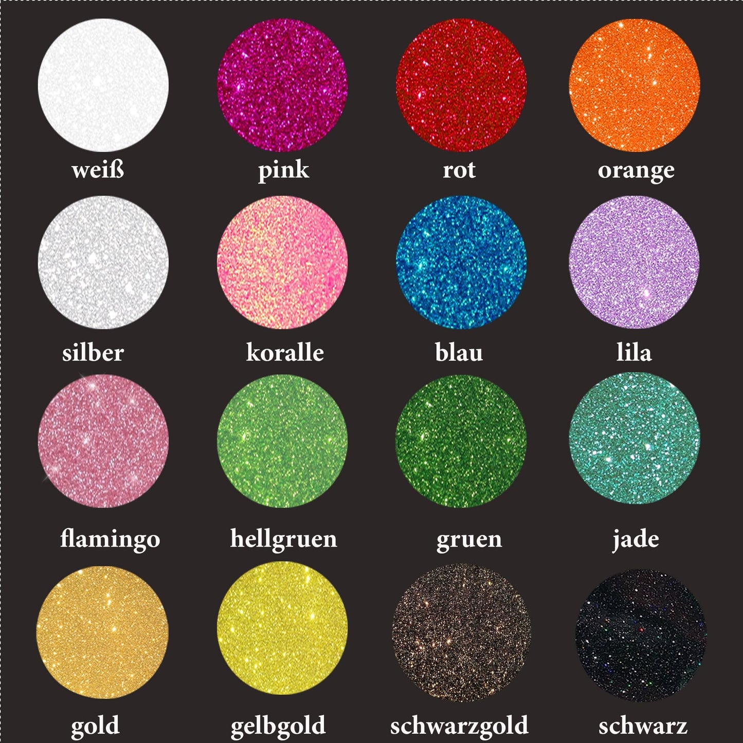 Glitzerdeals Bügelbild Glitzer Kleeblätter Glitter Kleeblatt Set Glitzerbild zum Aufbügeln Kleeblatt Glitzerflex Glücksblatt Bling Aufbügler Kleeblatt