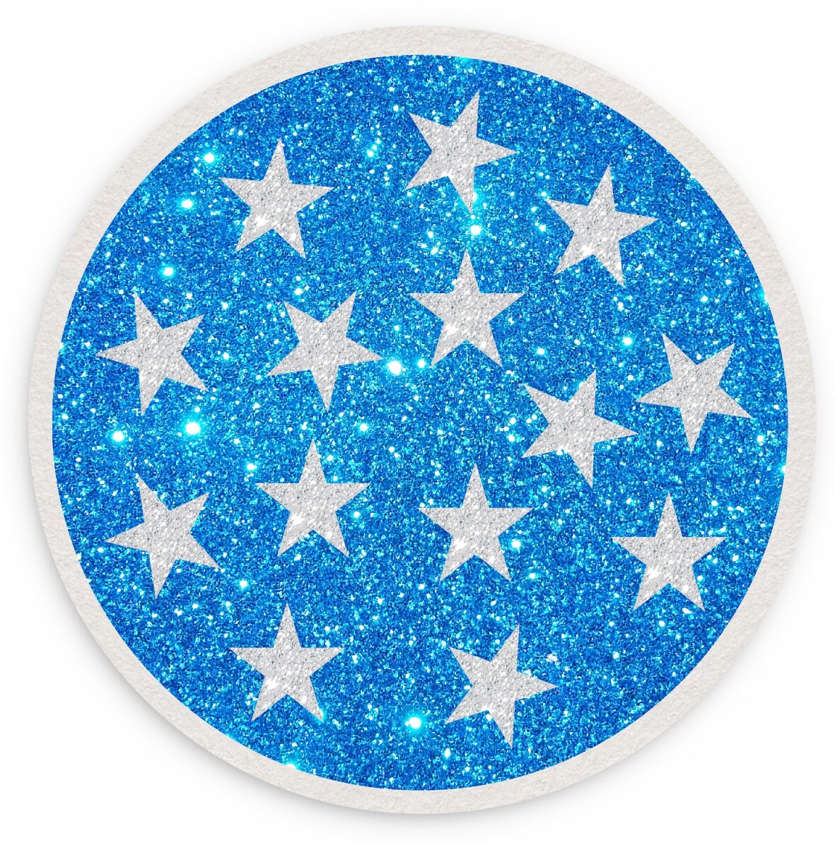 Bar Untersetzer für Gläser mit Glitzer 4er Set Sterne verschiedene Farben Bierdeckel Glasuntersetzer Getränkeuntersetzer Stern Sternchen