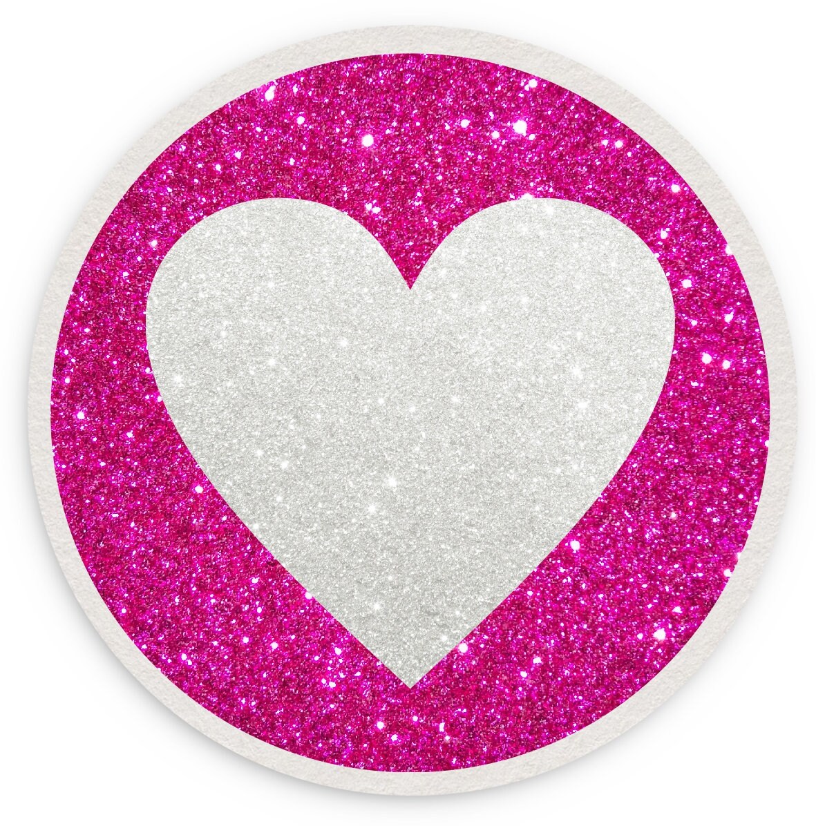 Bar Untersetzer für Gläser mit Glitzer 4er Set Herz verschiedene Farben Bierdeckel Glasuntersetzer Getränkeuntersetzer Herzen Herzchen Love