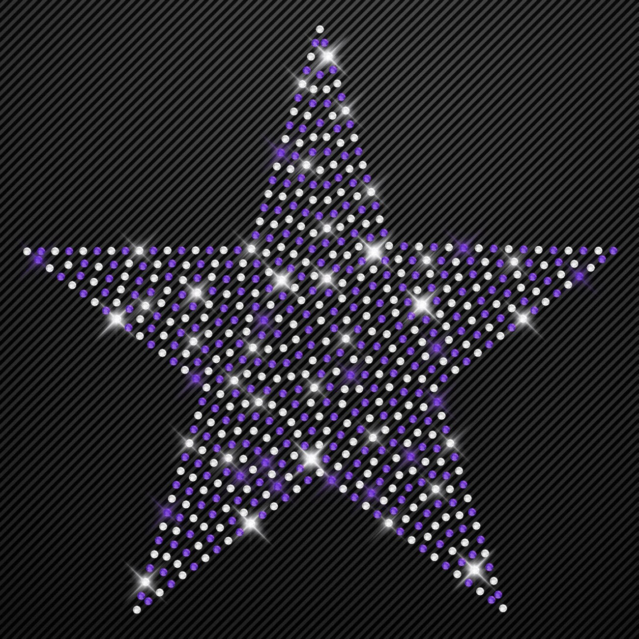 Strass Bügelbild Stern 2C Strassmotiv zum Aufbügeln Aufbügler Sterne Hotfix iron-on-rhinestone transfer Bügelmotiv kristall Stern Glitzer