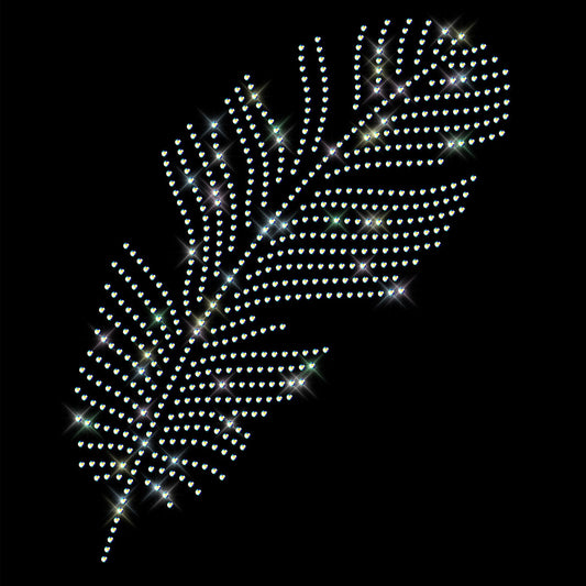 Strass Bügelbilder Feder regenbogen Strassmotiv zum Aufbügeln Aufbügler iron-on-rhinestone transfer Bügelmotiv Glitzerbild western cowgirl